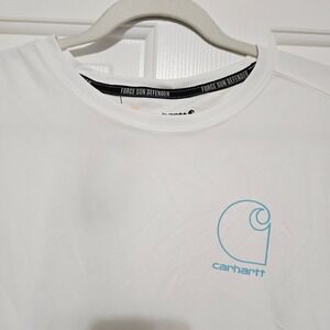Carhartt Mens Force Sun Defender Lightweight Short Sleeve Graphic TShirt White L